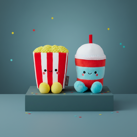 Popcorn and Slushie Magnetic Plush – Better Together