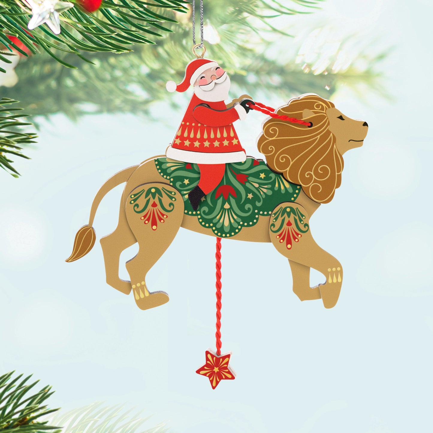 Pull-String Lion — 2025 Hallmark Keepsake Christmas Ornament