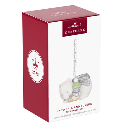 2025 Snowball and Tuxedo 25th Anniversary — 2025 Hallmark Keepsake Christmas Ornament