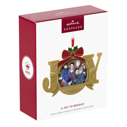 A Joy to Behold, Photo Holder — 2025 Hallmark Keepsake Christmas Ornament
