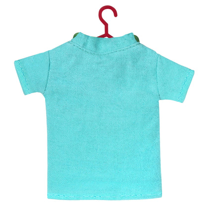 The Caring Spirit, Nurses — 2025 Hallmark Keepsake Christmas Ornament, teal fabric scrubs shirt, back view, hanging detail.