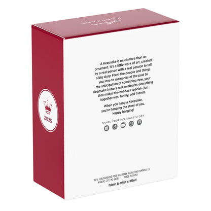 The Caring Spirit, Nurses — 2025 Hallmark Keepsake Christmas Ornament, red box packaging with detailed description on the back.