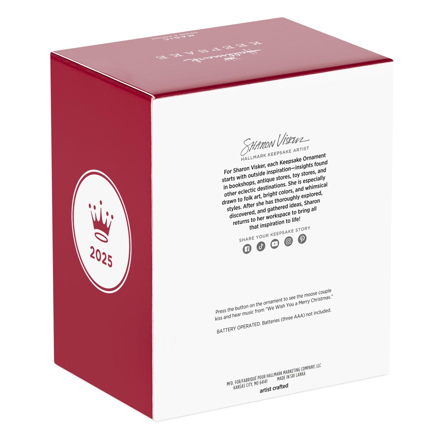 Merry Kiss-Moose, Magic — 2025 Hallmark Keepsake Christmas Ornament