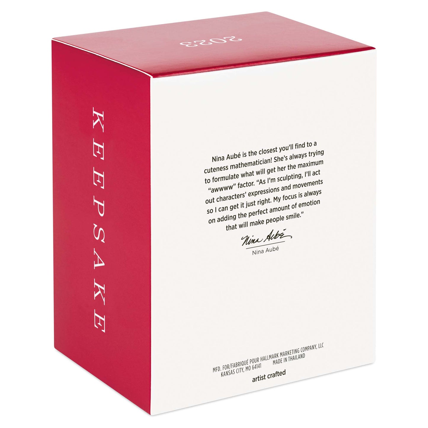 Cactus Sisters — Hallmark Keepsake Christmas Ornament packaging detail featuring artist statement and information on craftsmanship.