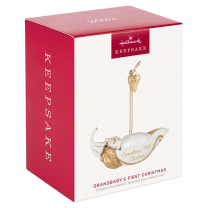 Grandbaby's First Christmas Pea in a Pod Porcelain — Hallmark Keepsake Christmas Ornament