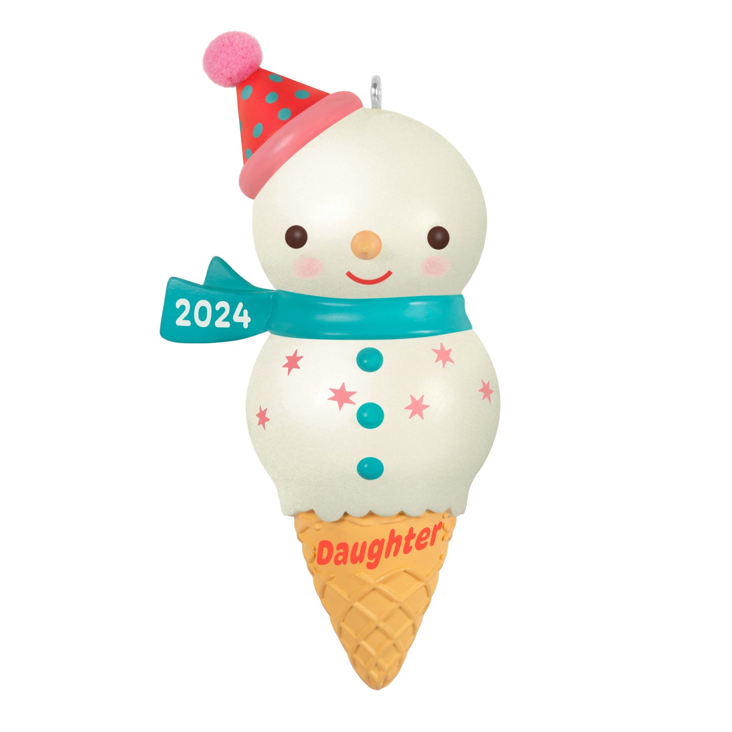 Daughter Snowman Ice Cream Cone — Hallmark Keepsake Christmas Ornament loop