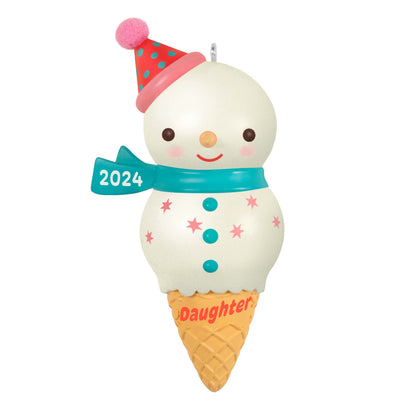 Daughter Snowman Ice Cream Cone — Hallmark Keepsake Christmas Ornament loop