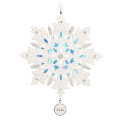 Snowflake (Porcelain) — 2023 Hallmark Keepsake Christmas Ornament