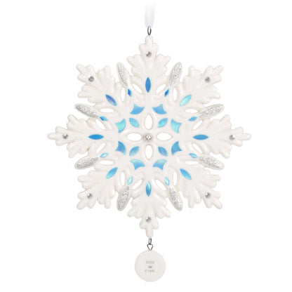 Snowflake (Porcelain) — 2023 Hallmark Keepsake Christmas Ornament