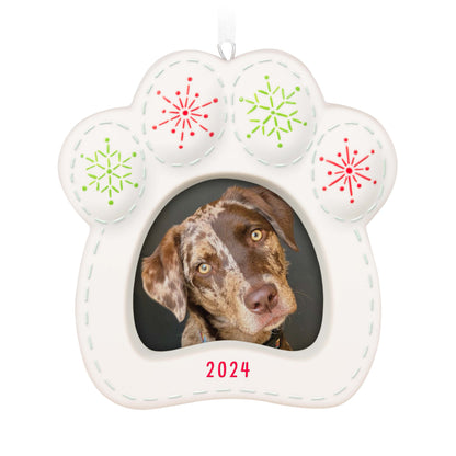 Happy Dog Photo Frame (Porcelain) — Hallmark Keepsake Christmas Ornament