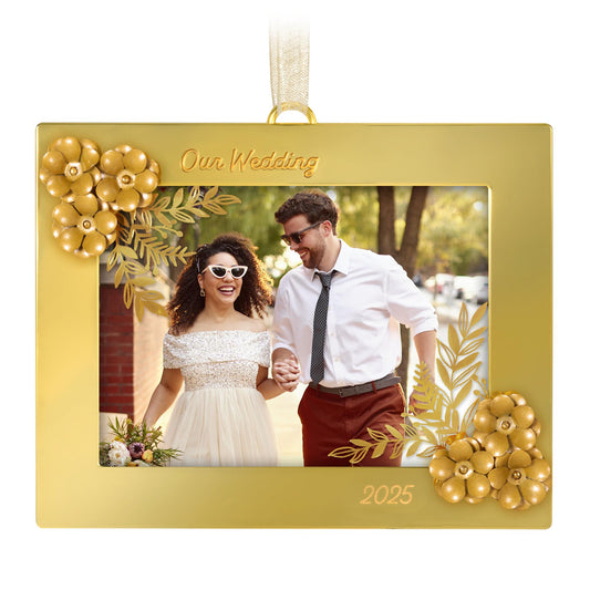 Our Wedding, Photo Holder — 2025 Hallmark Keepsake Christmas Ornament