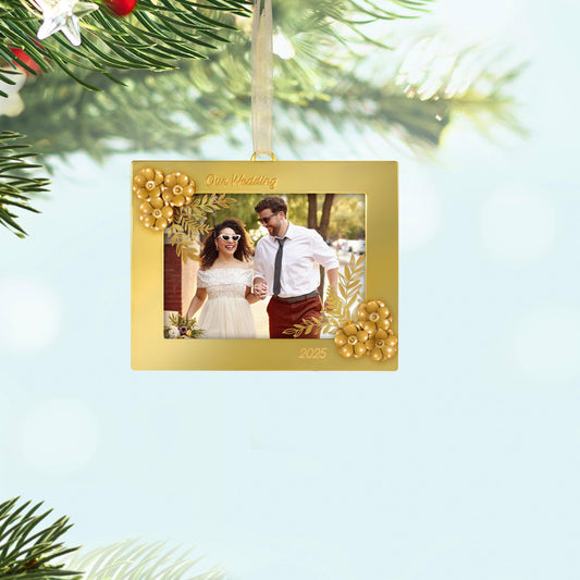 Our Wedding, Photo Holder — 2025 Hallmark Keepsake Christmas Ornament