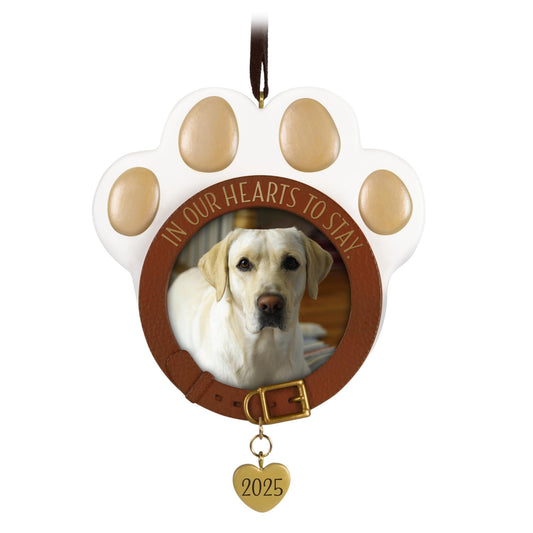 In Our Hearts to Stay, Pet Photo Holder — 2025 Hallmark Keepsake Christmas Ornament