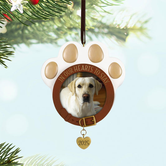 In Our Hearts to Stay, Pet Photo Holder — 2025 Hallmark Keepsake Christmas Ornament
