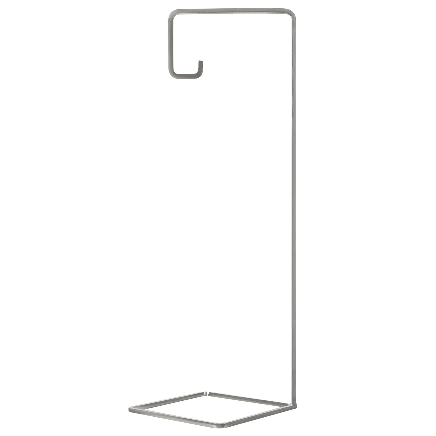 Silver, Metal — 2026 Hallmark Keepsake 10.25" Christmas Ornament Stand in a sleek, minimalist design, featuring a tall, angled view.