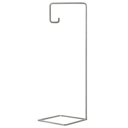 Silver, Metal — 2026 Hallmark Keepsake 10.25" Christmas Ornament Stand in a sleek, minimalist design, featuring a tall, angled view.