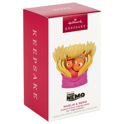 Disney/Pixar Finding Nemo 20th Anniversary, Marlin & Nemo — Hallmark Keepsake Christmas Ornament packaging, colourful design, gift idea