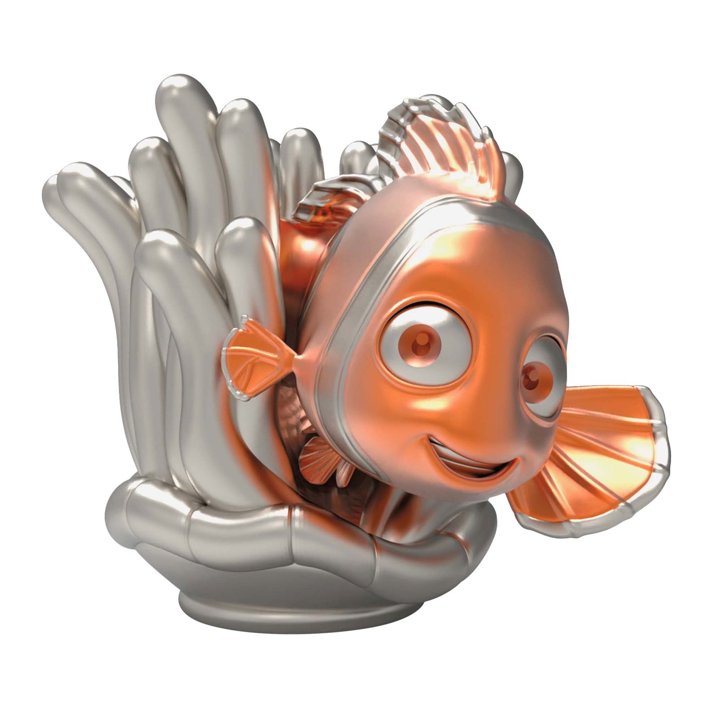 Disney 100 years of wonder Pixar and princesses, set of 4 — Hallmark Keepsake Christmas ornament featuring Nemo with brushed nickel finish and vibrant colours.