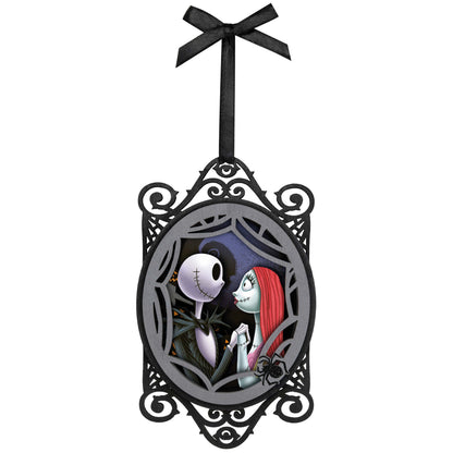 Disney Tim Burton's The Nightmare Before Christmas, Jack and Sally Papercraft — Hallmark Keepsake Christmas Ornament featuring a detailed framed design with Jack Skellington and Sally.