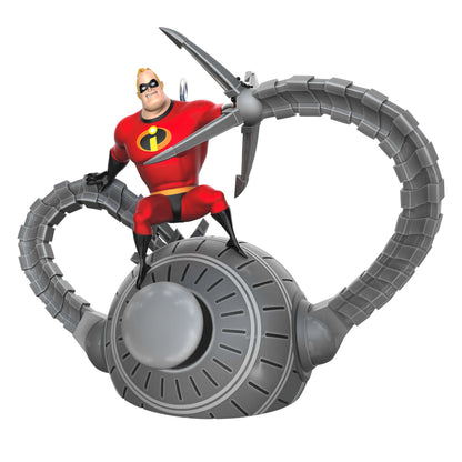 Disney and Pixar The Incredibles, 20th Anniversary Battling the Omnidroid — Hallmark Keepsake Christmas Ornament featuring Mr. Incredible and Omnidroid, detailed design.
