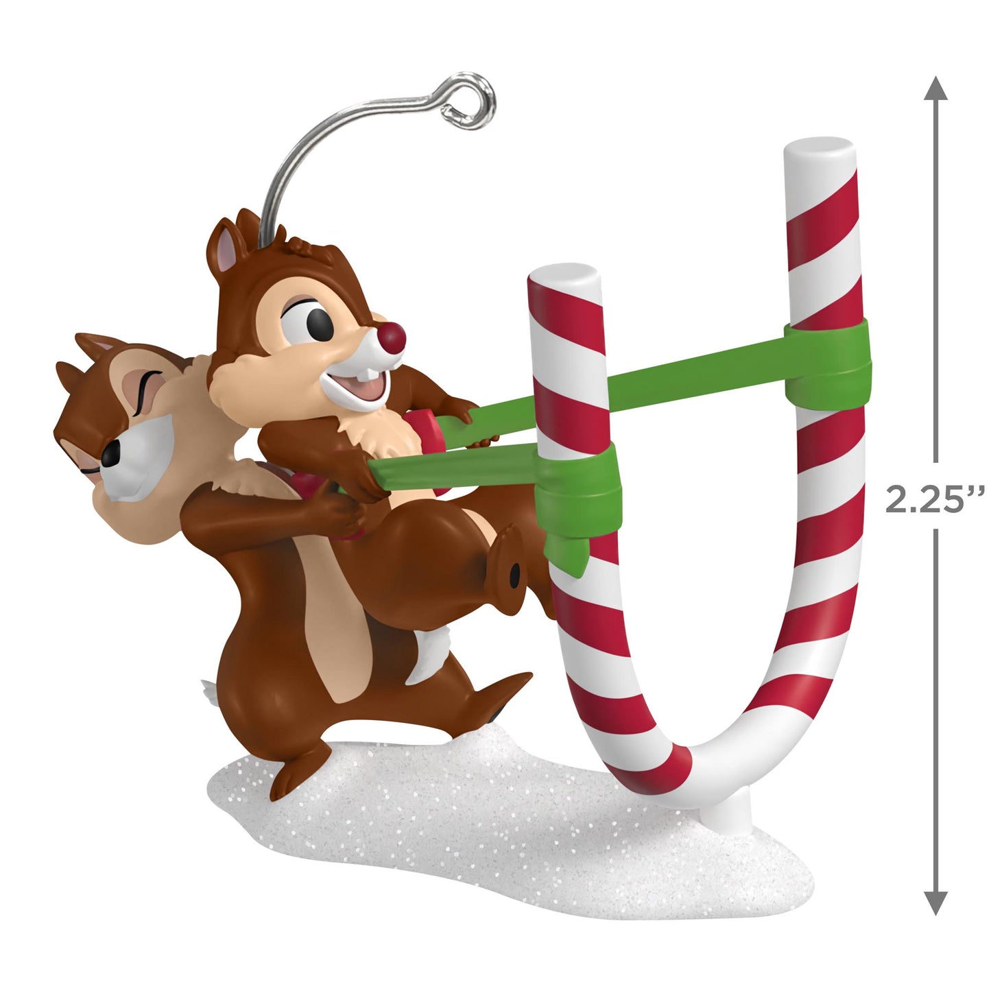 Disney Chip ’n Dale, Candy Cane Catapult — 2025 Hallmark Keepsake Christmas Ornament