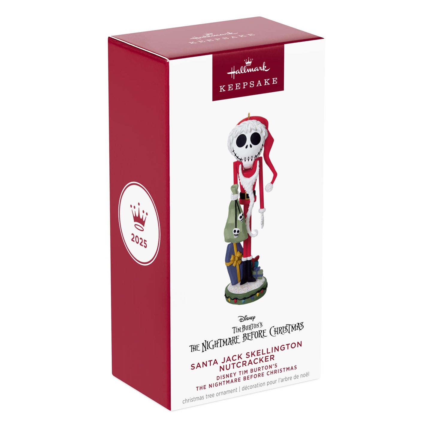 Disney Tim Burton's The Nightmare Before Christmas, Santa Jack Skellington Nutcracker — 2025 Hallmark Keepsake Christmas Ornament