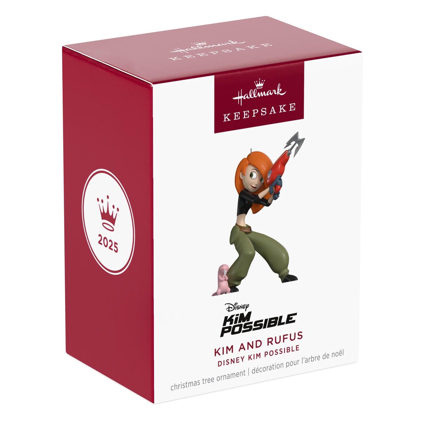 Disney Kim Possible, Kim and Rufus — 2025 Hallmark Keepsake Christmas Ornament