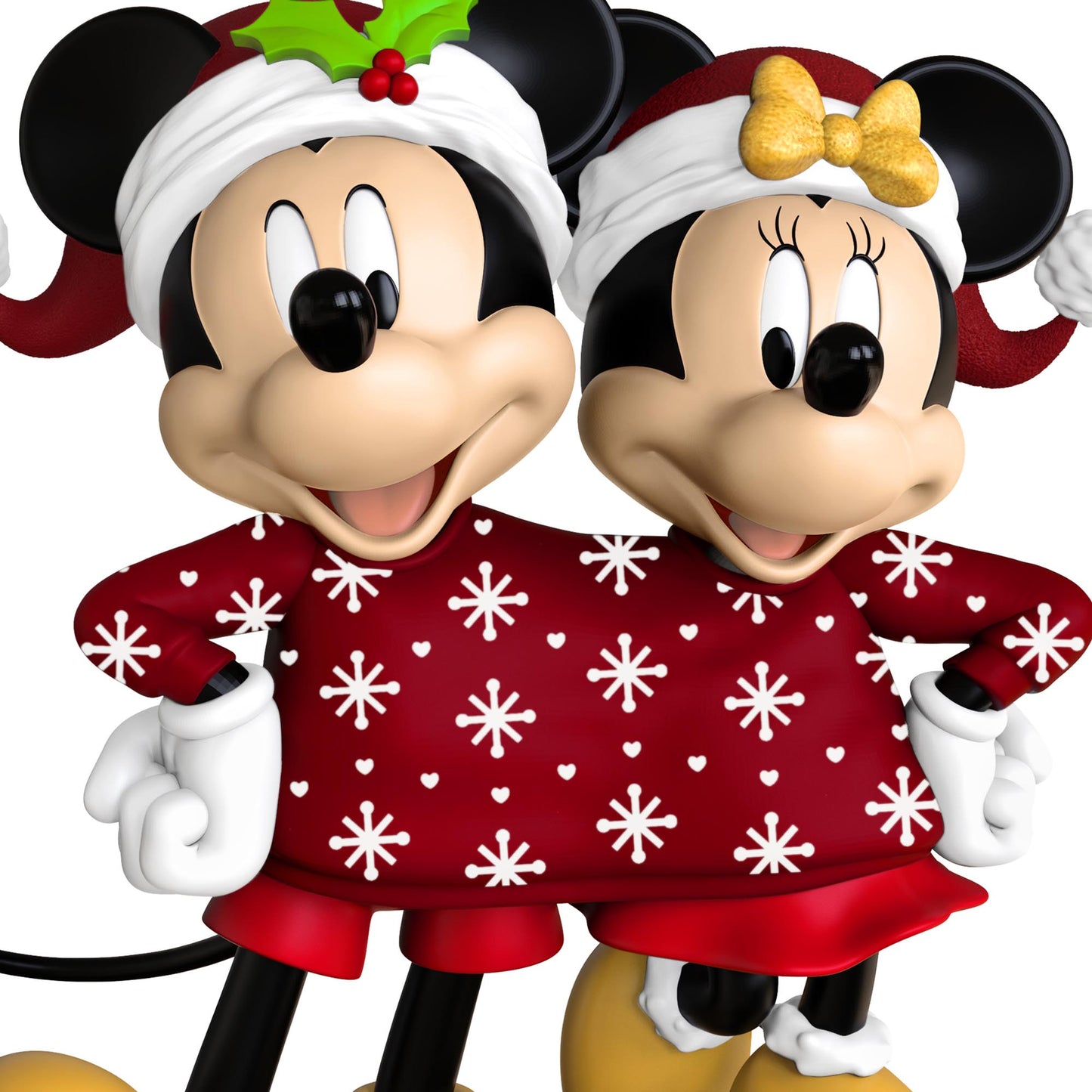 Disney Mickey and Minnie, Sweater-Sharing Sweethearts — 2025 Hallmark Keepsake Christmas Ornament