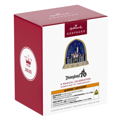 Disneyland 70th Anniversary, A Magical Celebration Musical Ornament With Light — 2025 Hallmark Keepsake Christmas Ornament