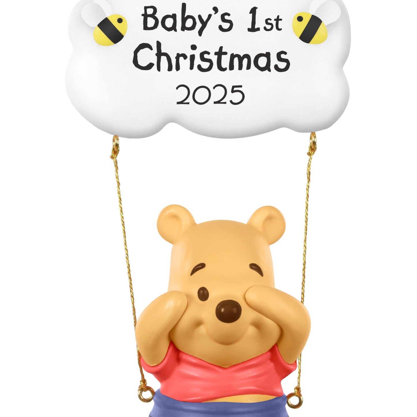 Disney Winnie the Pooh, Baby's First Christmas — 2025 Hallmark Keepsake Christmas Ornament