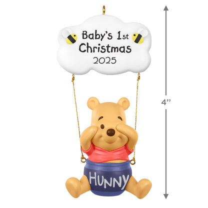 Disney Winnie the Pooh, Baby's First Christmas — 2025 Hallmark Keepsake Christmas Ornament