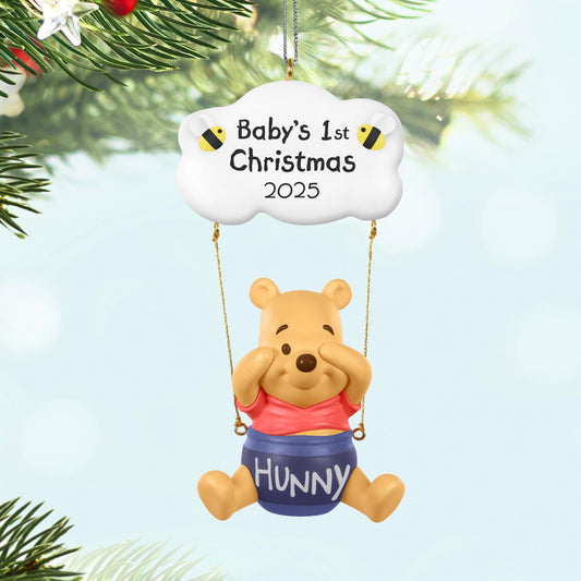 Disney Winnie the Pooh, Baby's First Christmas — 2025 Hallmark Keepsake Christmas Ornament