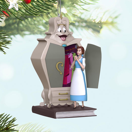 Disney Beauty and the Beast, Belle With the Wardrobe — 2025 Hallmark Keepsake Christmas Ornament