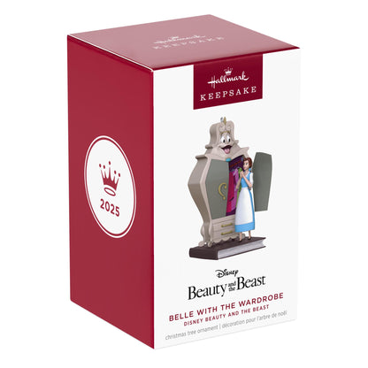 Disney Beauty and the Beast, Belle With the Wardrobe — 2025 Hallmark Keepsake Christmas Ornament