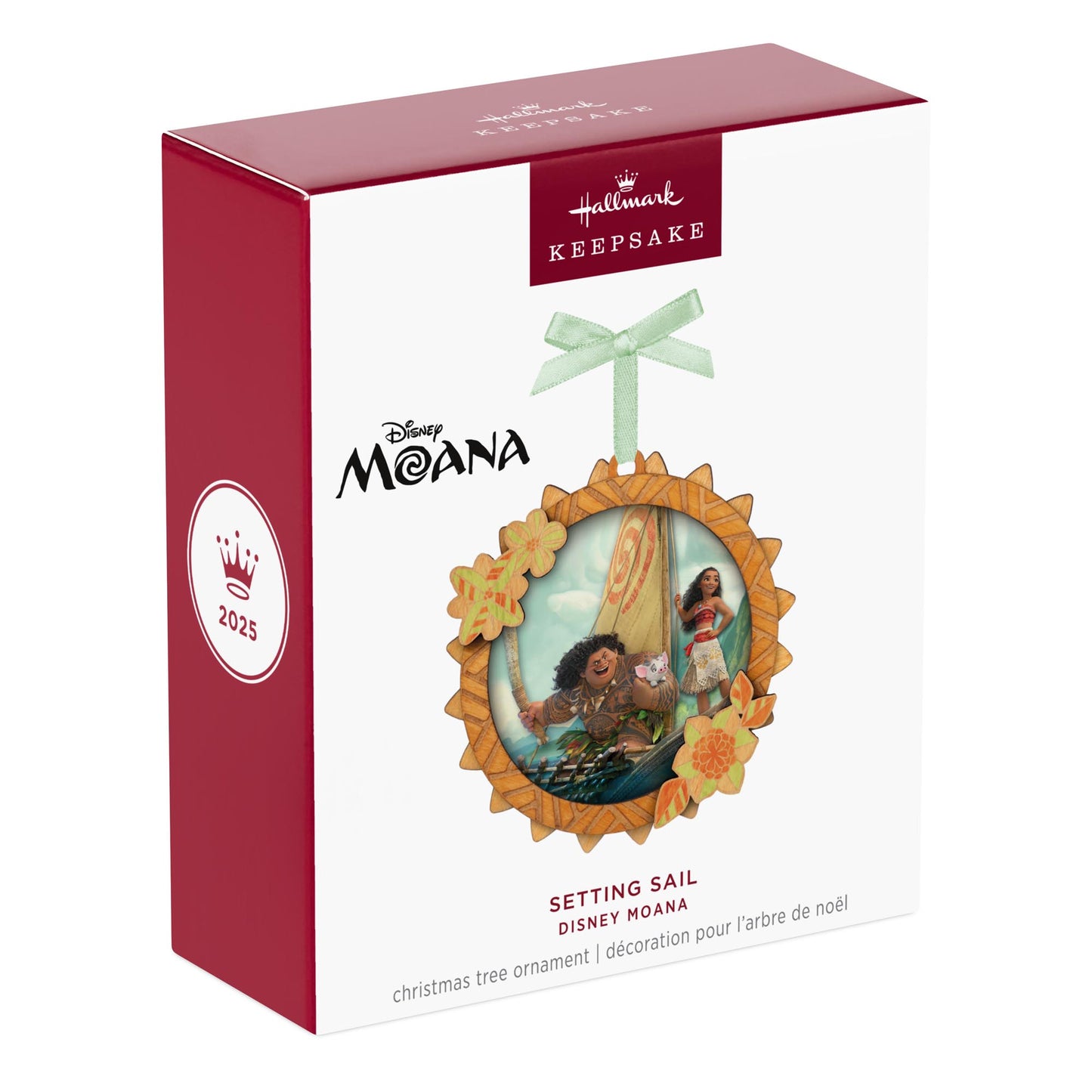 Disney Moana, Setting Sail — 2025 Hallmark Keepsake Christmas Ornament