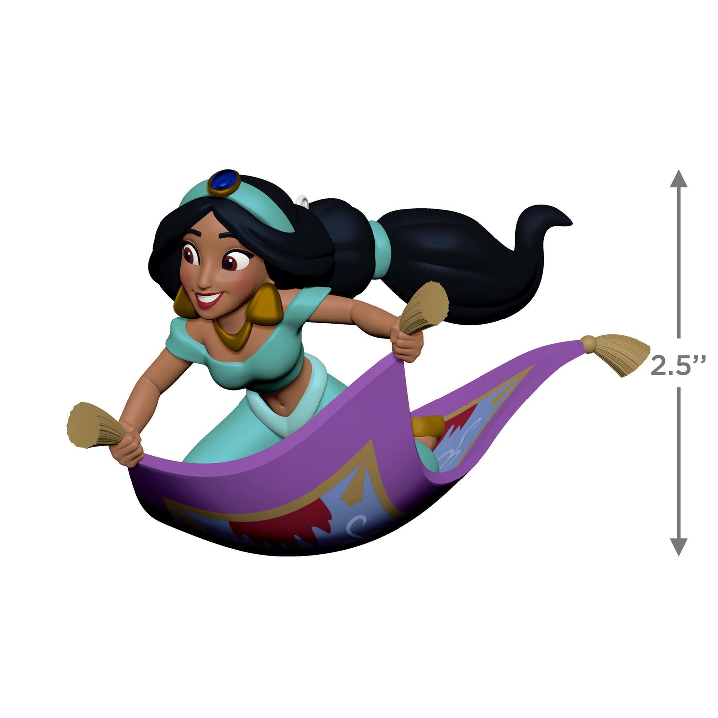 Disney Aladdin, Jasmine's Magic Carpet Ride — 2025 Hallmark Keepsake Christmas Ornament