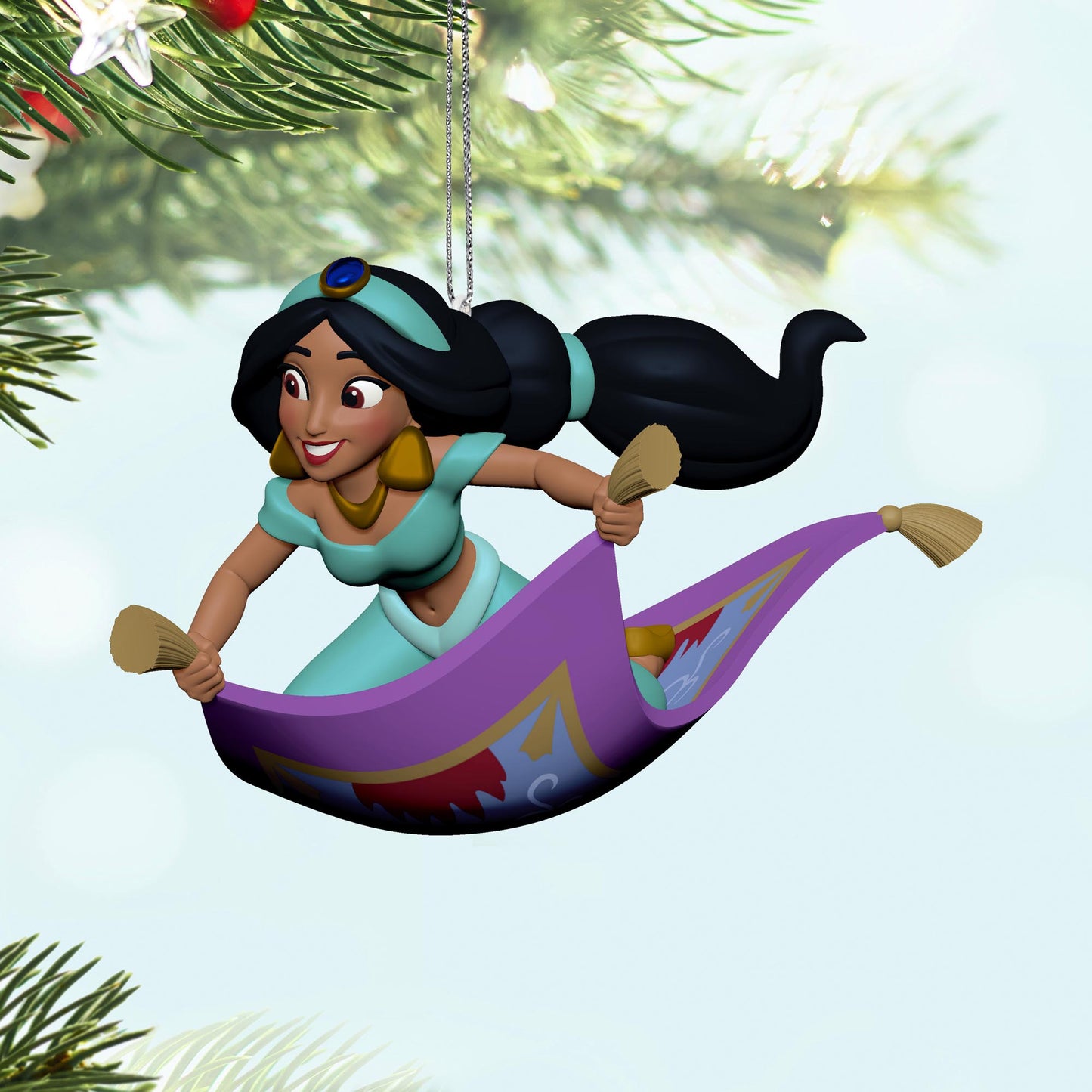 Disney Aladdin, Jasmine's Magic Carpet Ride — 2025 Hallmark Keepsake Christmas Ornament