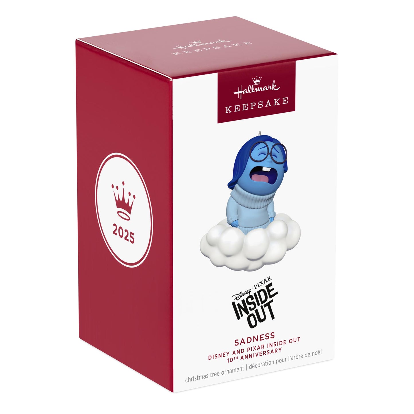 Disney and Pixar Inside Out 10th Anniversary, Sadness — 2025 Hallmark Keepsake Christmas Ornament