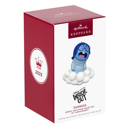 Disney and Pixar Inside Out 10th Anniversary, Sadness — 2025 Hallmark Keepsake Christmas Ornament