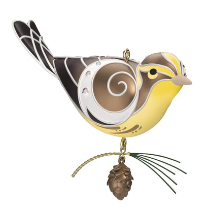 Lady Blackburnian Warbler — 2025 Hallmark Keepsake Christmas Ornament