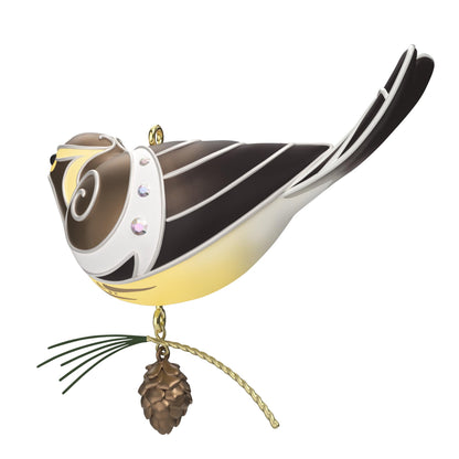 Lady Blackburnian Warbler — 2025 Hallmark Keepsake Christmas Ornament