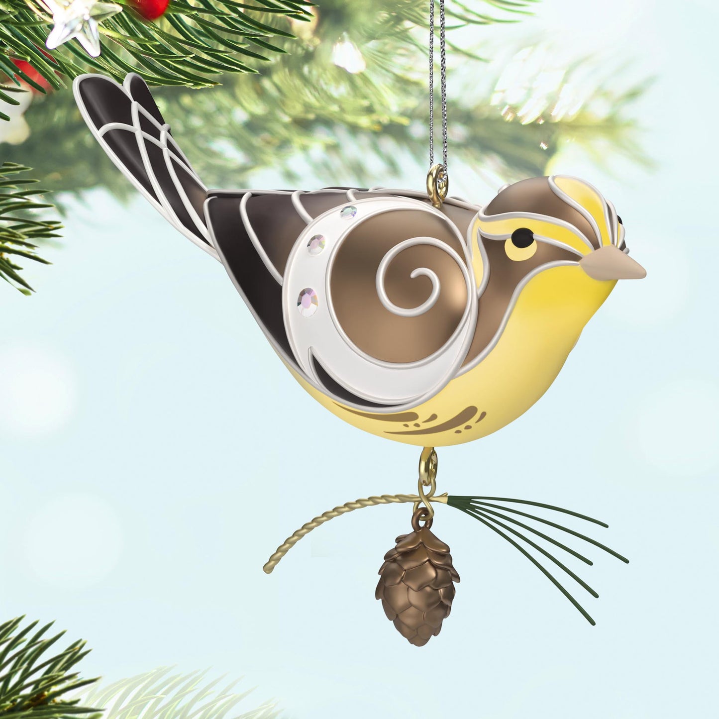Lady Blackburnian Warbler — 2025 Hallmark Keepsake Christmas Ornament