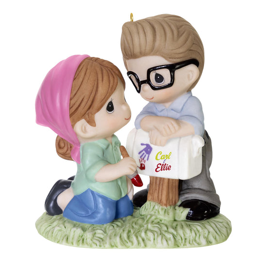 Disney and Pixar Up, Carl and Ellie (Precious Moments) — 2025 Hallmark Keepsake Christmas Ornament