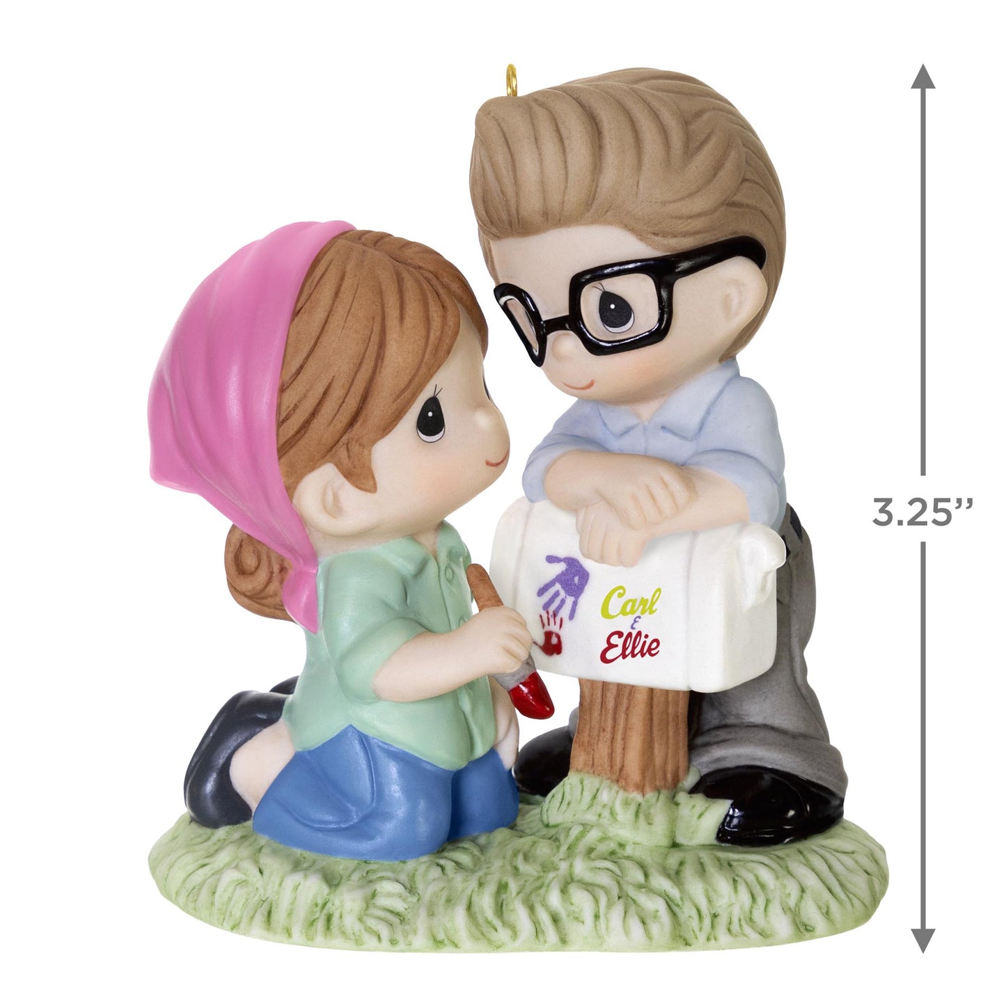 Disney and Pixar Up, Carl and Ellie (Precious Moments) — 2025 Hallmark Keepsake Christmas Ornament