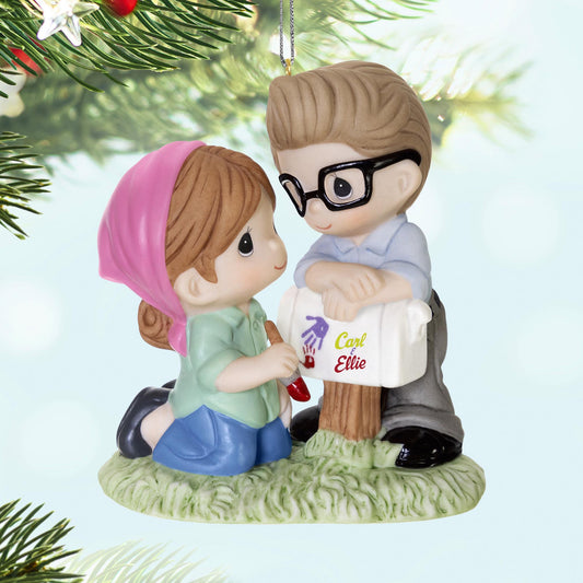 Disney and Pixar Up, Carl and Ellie (Precious Moments) — 2025 Hallmark Keepsake Christmas Ornament