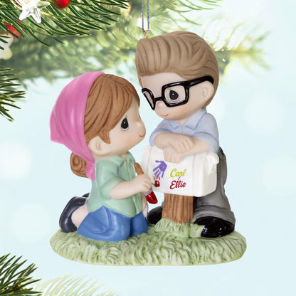 Disney and Pixar Up, Carl and Ellie (Precious Moments) — 2025 Hallmark Keepsake Christmas Ornament