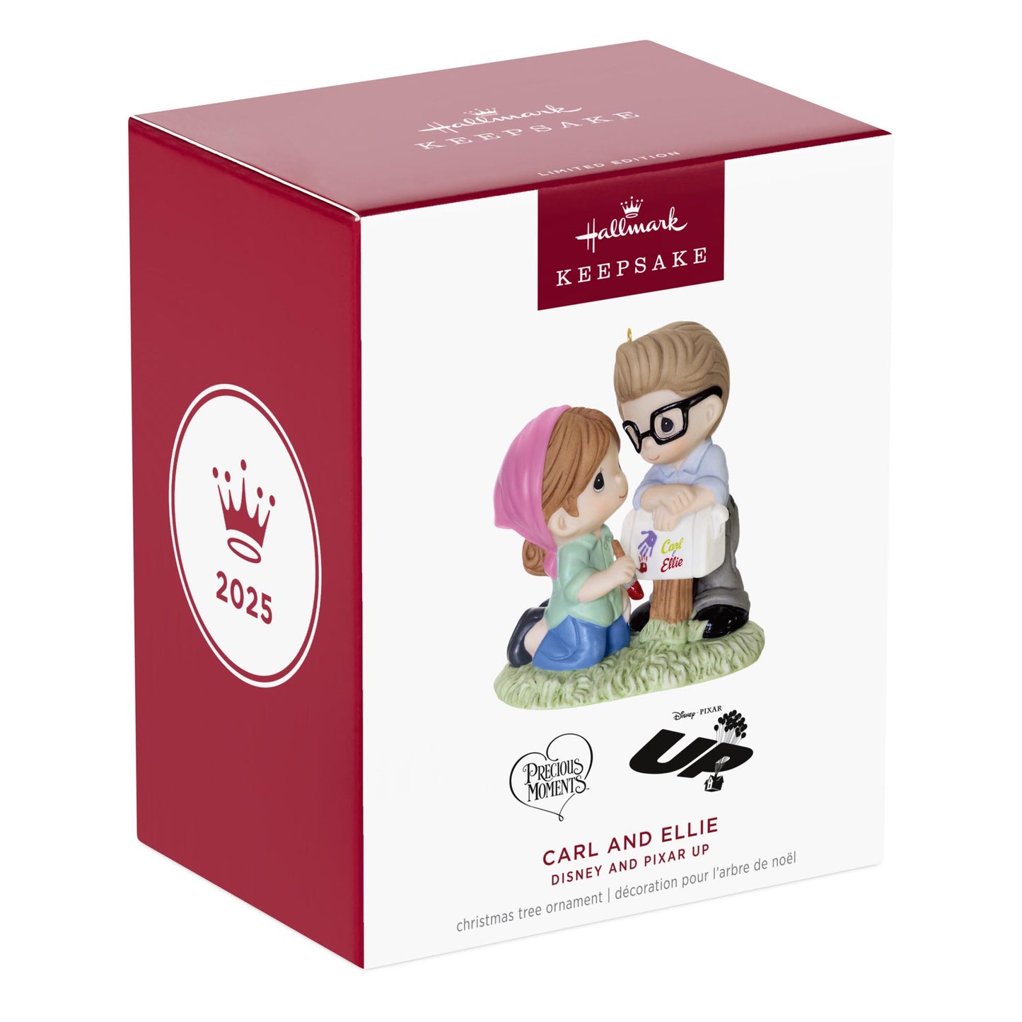 Disney and Pixar Up, Carl and Ellie (Precious Moments) — 2025 Hallmark Keepsake Christmas Ornament