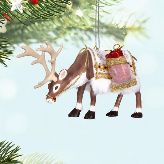 Father Christmas, Reindeer — 2025 Hallmark Keepsake Christmas Ornament