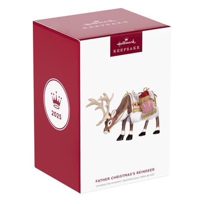 Father Christmas, Reindeer — 2025 Hallmark Keepsake Christmas Ornament