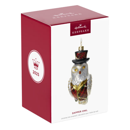 Dapper Owl — 2025 Hallmark Keepsake Christmas Ornament
